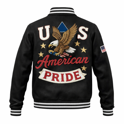 LIMITED EDITION - NEW CUSTOMIZED | EAGLE PATRIOTIC CLASSIC USA FLAG VARSITY JACKET
